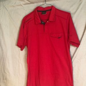 Oakley Red Polo Golf Shirt
